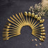 AYD Premium 24-Piece Golden Cutlery Set - 6 Person