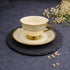 6 Persons Ceramic Tea cup & Saucer Set - Golden Flower 2 Design