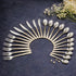 AYD Premium 24-Piece Silver & Golden Cutlery Set - 6 Person