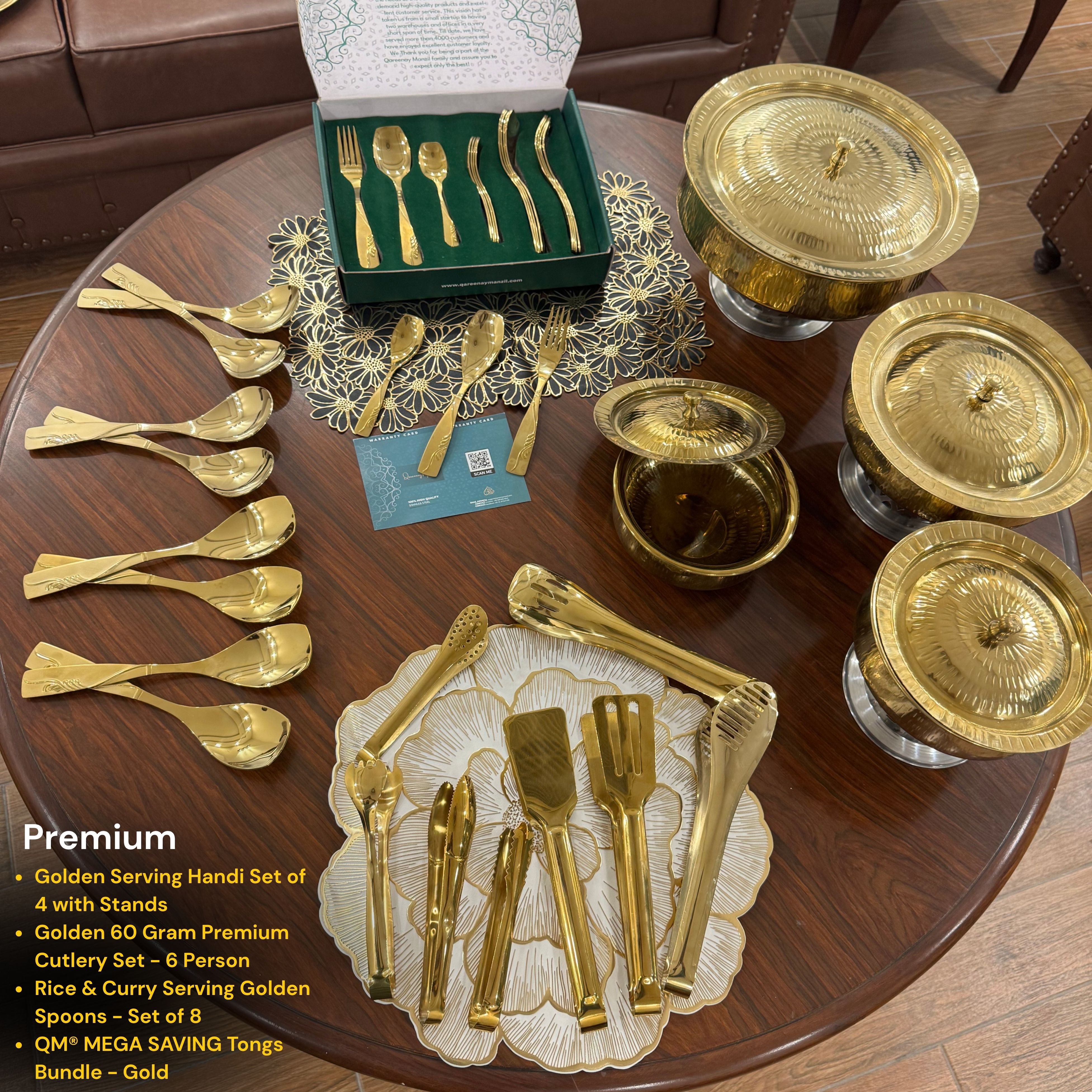 QM® Dawat Tablescape – Serving & Dining Set for Elegant Hosting