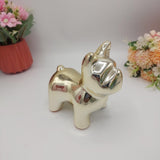 Cute Puppy Sculpture - Golden - Resin - 1 piece