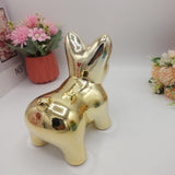 Cute Puppy Sculpture - Golden - Resin - 1 piece