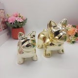 Cute Puppy Sculpture - Golden - Resin - 1 piece