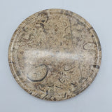 Real Marble Coaster Mats Round - Ivory