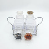 Acrylic Crystal Spice Cruet Set- 4 Pieces