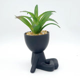 Human Shape Flower Pot - Thinking