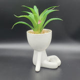 Human Shape Flower Pot - Thinking