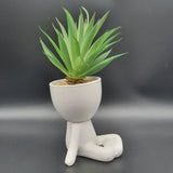 Human Shape Flower Pot - Thinking