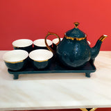 Coffee And Tea set Stone Material with Tray