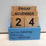 Wooden Desktop Calendar -Perpetual Wooden Calendar