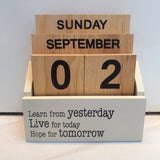 Wooden Desktop Calendar -Perpetual Wooden Calendar