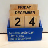 Wooden Desktop Calendar -Perpetual Wooden Calendar