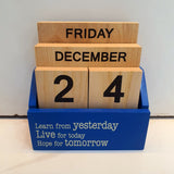 Wooden Desktop Calendar -Perpetual Wooden Calendar