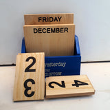 Wooden Desktop Calendar -Perpetual Wooden Calendar