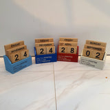 Wooden Desktop Calendar -Perpetual Wooden Calendar