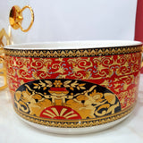 Versace Soup Bowl Set - 6 persons - Red