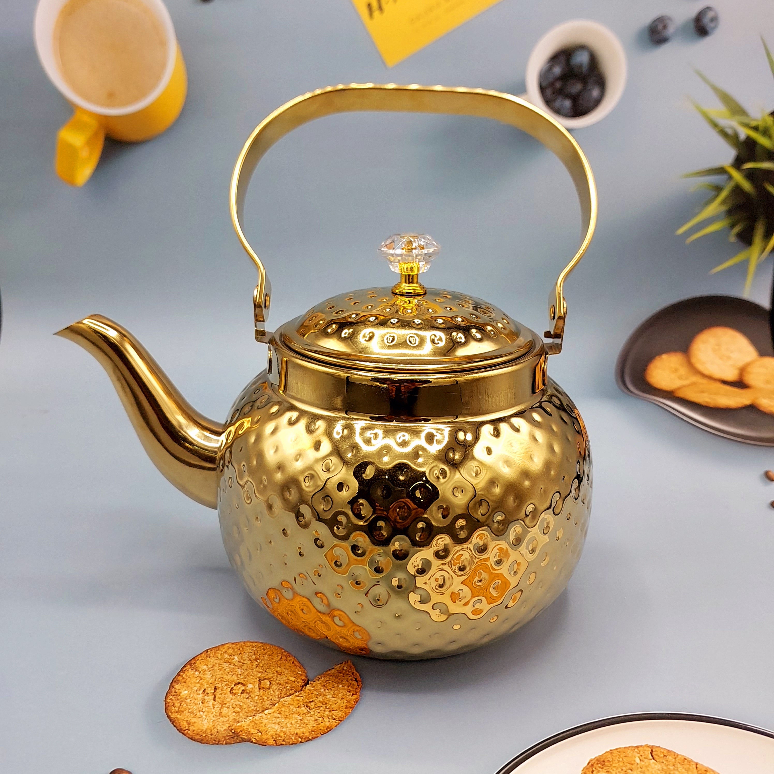 Gold on sale tea kettle