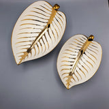 Nordic Serving Dishes - Leaf Shaped Set of 2.