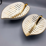 Nordic Serving Dishes - Leaf Shaped Set of 2.