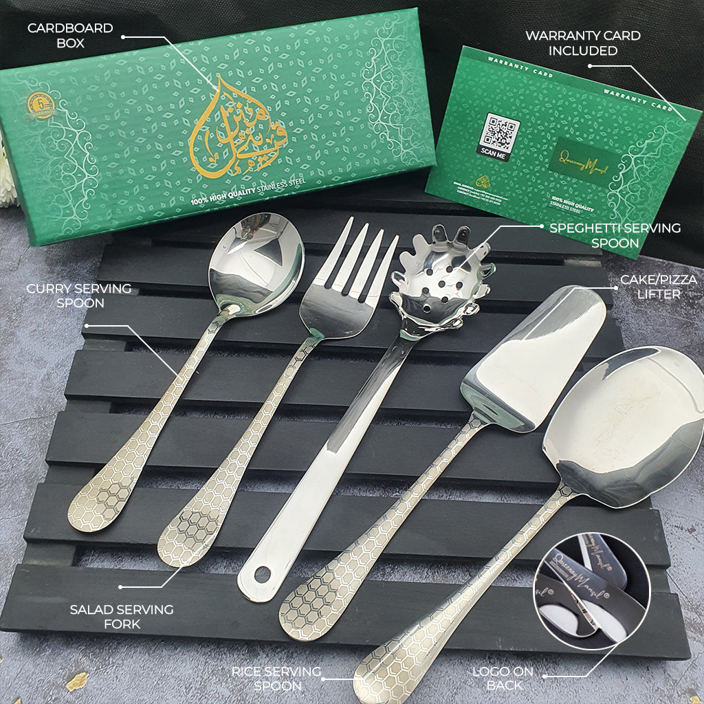 Guest Serving Spoon Sets - Set of 5