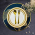 Golden & Black Round Ginkgo Placemat