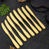 6 Butter Knives Golden Qareenay Manzil® branded