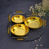 QM® Golden Nihari Bowls-Set of 3-PVD Coated