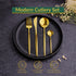 35 Grams Quality Cutlery for 6 People - 24 Piece Set - Full Golden
