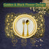 Golden & Black Daisy Cluster Placemat