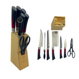 Imported Knife Set - 8 pieces with Wooden Stand