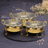 QM® Buffet Serving Dishes with Lid, Stand & Burner-Stainless Steel