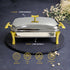 QM® Glass Chafing Dish with Lid & Stand