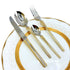 AYD Premium 24-Piece Golden & Silver Cutlery Set - 6 Person