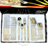AYD Premium 24-Piece Golden & Silver Cutlery Set - 6 Person