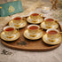 6 Persons Ceramic Tea cup & Saucer Set - Versace Design
