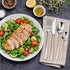 AYD Premium 24-Piece Silver & Golden Cutlery Set - 6 Person