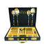 53 Pieces Cutlery Set with Leather Box - 12 Person Set-Design 2