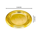 Golden Arabic Rice & Mandi Serving Platter - PVD Coated QM Branded