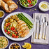 AYD Premium 24-Piece Floral Golden & Silver Cutlery Set - 6 Person
