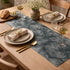 Table runner art geometry - Black color