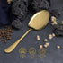 QM Branded Gold Rice Serving Spoon - 1 Pc