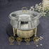 QM®  Chafing Dishes With Burner Stand & Steamer-Stainless Steel