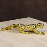 Golden Tiger Statue - 18 cm - Sculpture for Home Decor