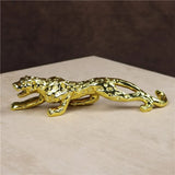 Golden Tiger Statue - 18 cm - Sculpture for Home Decor