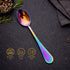 6 Table Spoon Multi Colored Golden Qareenay Manzil® branded