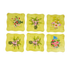 6-Piece Bamboo Coaster Set