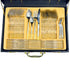 53 Pieces Cutlery Set with Leather Box - 12 Person Set-Design 2