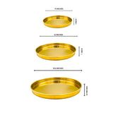 Golden Serving Dishes- PVD Coated QM Branded