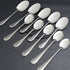 Rice & Curry Serving Spoons Set Silver Diamond Pattern Qareenay Manzil® Branded with 5 Year Warranty