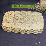 Golden & White Daisy Cluster Placemat